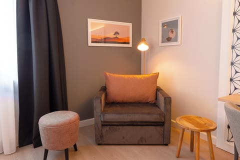 Standard Room, 1 Queen Bed with Sofa bed (Up to 3 Adults) | Hypo-allergenic bedding, desk, laptop workspace, blackout drapes