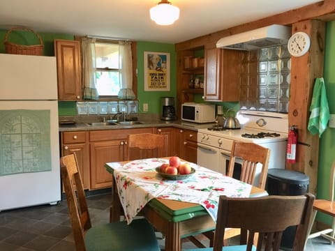 dining area.  Vintage "depression era" decor