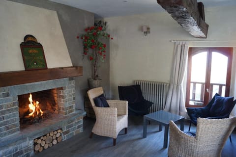 35-inch flat-screen TV with cable channels, TV