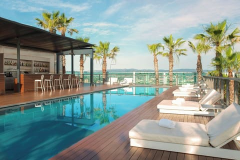 Indoor pool, outdoor pool