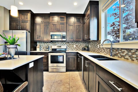 Fully stocked and well equipped kitchen