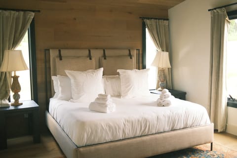 Premium bedding, individually decorated, individually furnished