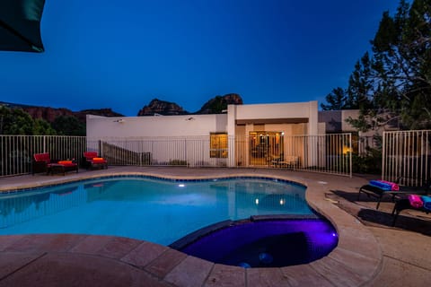 Take a Night Swim While Surrounded By the Natural Beauty of the Red Rocks!