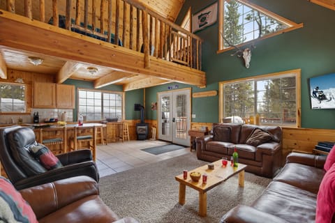 Villa (3 Bedrooms) | Living area | LCD TV, fireplace, video-game console, DVD player