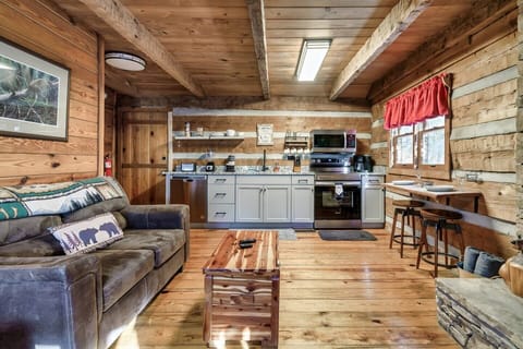 A view from your kitchen into the main living space.