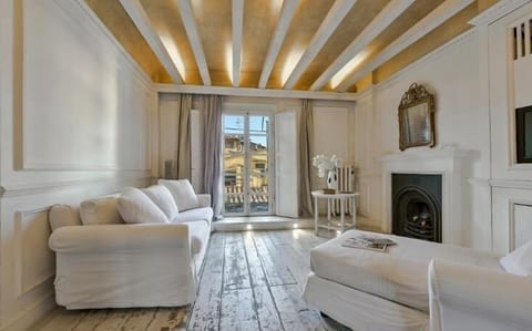 Deluxe Apartment, 2 Bedrooms | Living area | 40-inch flat-screen TV with digital channels, TV