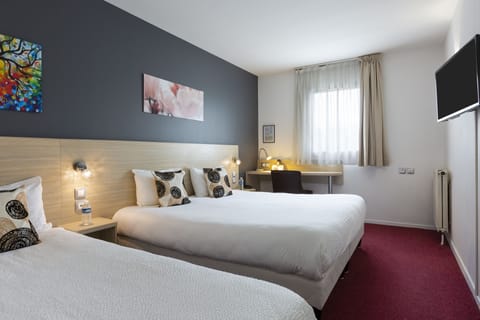 Individually furnished, desk, blackout drapes, soundproofing