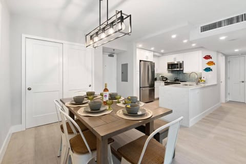 Just steps from kitchen to table.