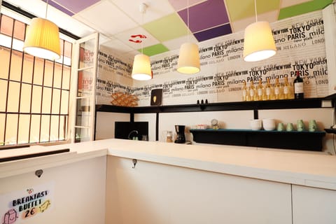 Daily self-serve breakfast (EUR 4.00 per person)