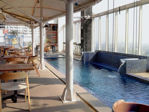 Indoor pool, outdoor pool