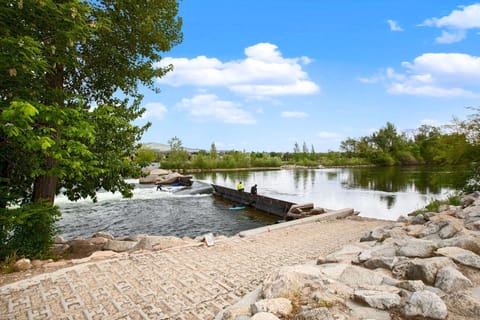Surfing on the River at Boise's  Whitewater Park!