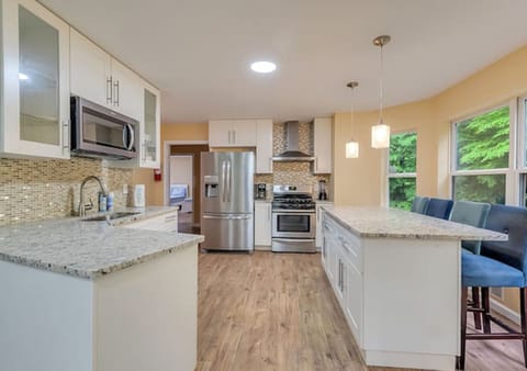 Modern kitchen equipped for culinary adventures