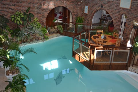Indoor pool, outdoor pool