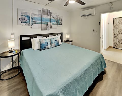 Enjoy the cool breezes of the AC and ceiling fan as you recharge for your next Hawaiian adventure!