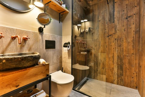 Deluxe Triple Room | Bathroom | Shower, free toiletries, hair dryer, slippers