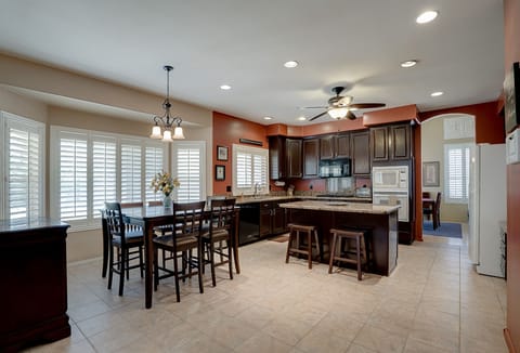 Kitchen and breakfast dining area