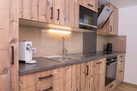 Apartment, 3 Bedrooms | Private kitchen | Fridge, microwave, oven, stovetop