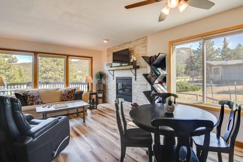 Estes Park Vacation Rental | 2BR | 1.5BA | 1,240 Sq Ft | Stairs to Access