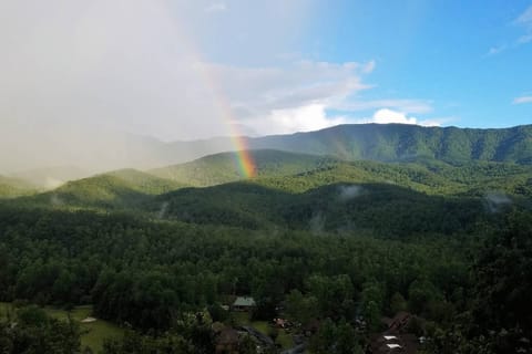 View from porch - sometimes you see a rainbow!