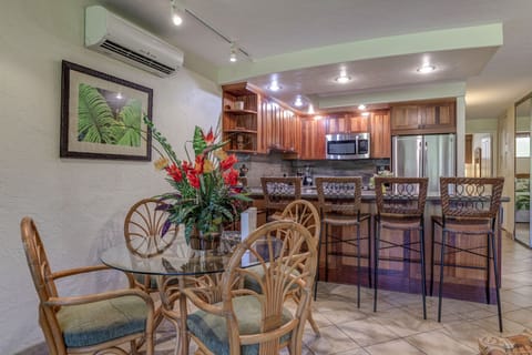 Additional bar seating for four