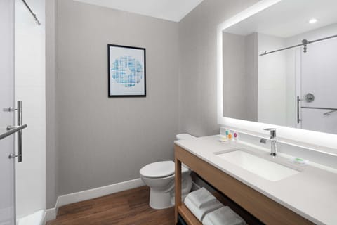 Free toiletries, hair dryer, towels, soap