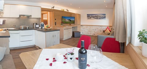 Apartment, 1 Bedroom, Balcony (Ahornspitze) | Private kitchen | Full-size fridge, microwave, stovetop, dishwasher