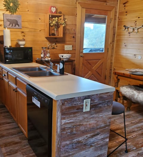 Kitchen is stocked with everything needed for gourmet cooking