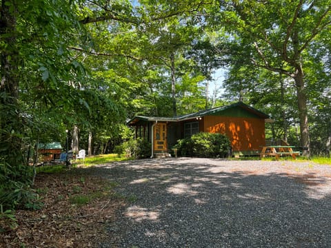 Driveway - Parking area and entrance to the Cabin