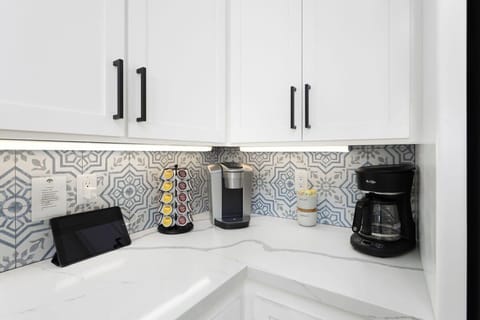 Entry Level | Kitchen- Coffee brewer and maker. Tea as well