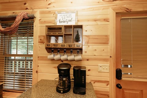 Two coffee makers provided. Standard coffee maker and Keurig. 