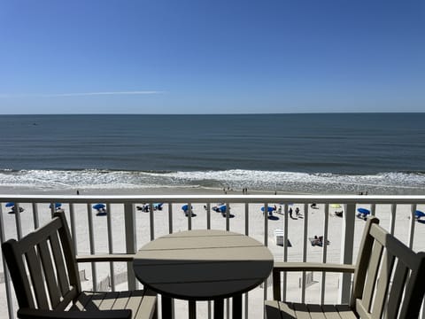 Stunning beach view from your balcony