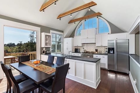 Chef's kitchen, view from dining room