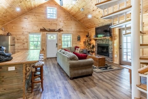 Living and Kitchen Area - Open floor plan