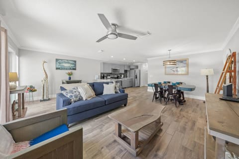 The sofa sleeper is great for 2 additional guests!