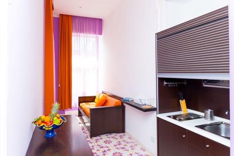 Apartment, 1 Bedroom, Garden View (A' Prevola) | Private kitchenette | Cookware/dishes/utensils