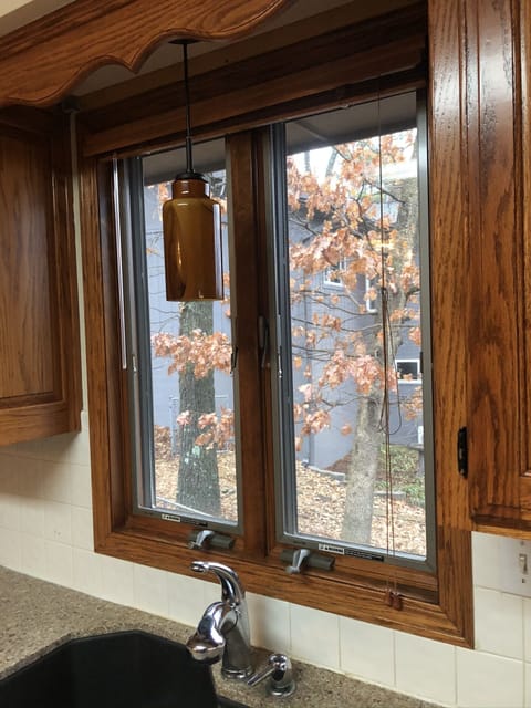 Enjoy the seasons from kitchen window