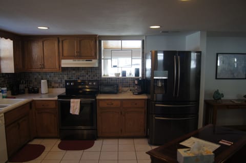 Kitchen from dining area