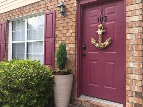 Front entrance to unit