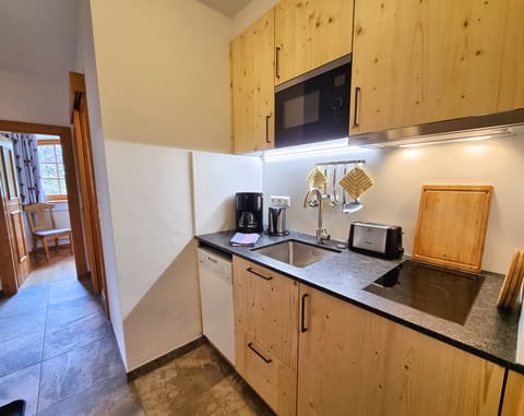 Apartment, 2 Bedrooms, Balcony, Lake View (incl. Cleaning fee) | Private kitchen | Fridge, eco-friendly cleaning products