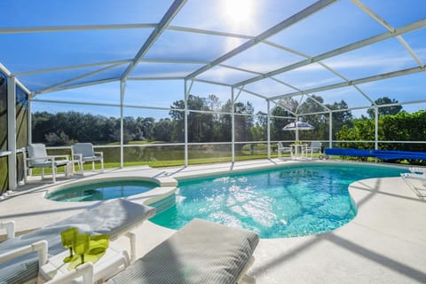 Private pool with beautiful views over natural pond and woodland