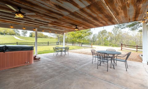 Carport with Hot Tub