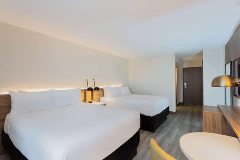 Room, 2 Queen Beds, Non Smoking | Desk, blackout drapes, iron/ironing board, free WiFi