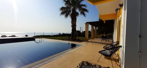 Stunning views of the Aegean from the pool terrace.
