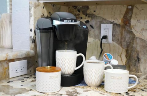 Keurig coffee machine provided for guests