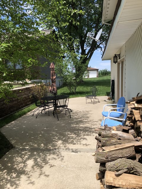 Looking North On the West Patio