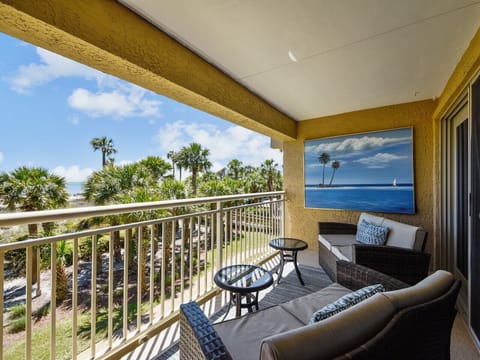Private Balcony with Ocean Views at 409 Captain's Walk