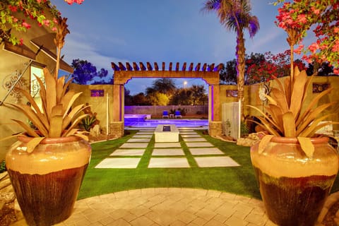 Entry from Villa to Resort Style Pool and Spa