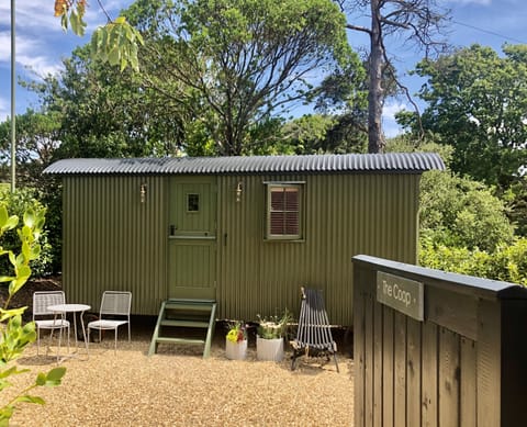 Welcome to the Coop, a luxury shepherds hut on the coast.