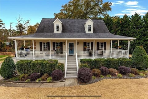 The lake house is the perfect place to enjoy time with family and friends.