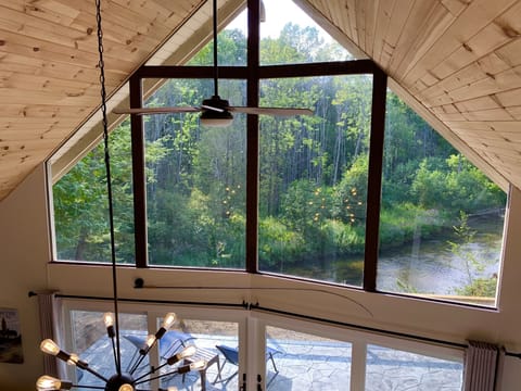 Direct Betsie River views from Great Room!